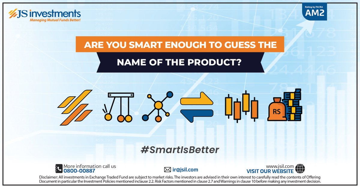 JSInvestment's tweet image. Get a chance to win exciting prizes by guessing the name of the new smart investment product in the comments!
.
.
.
#JSInvestments #SmartIsBetter #Investments #Savings #ExchangeTradedFund #ETF #SmartBeta #MomentumInvesting #FactorInvestment