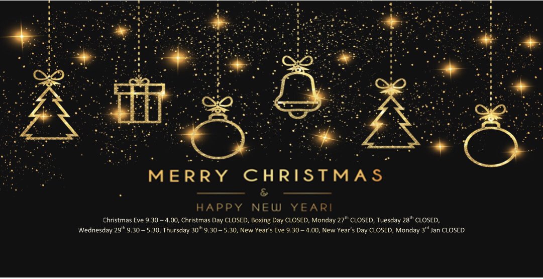 Christmas Opening Hours 🎅 🎄 

We’re still open for any last minute gifts you might need ⚽️ 🎱 🏉 🏊‍♂️ 🏑 🏀 🏈 

We would like to wish all our customers a merry Christmas from us all at Ron Flowers Sports 🎄
