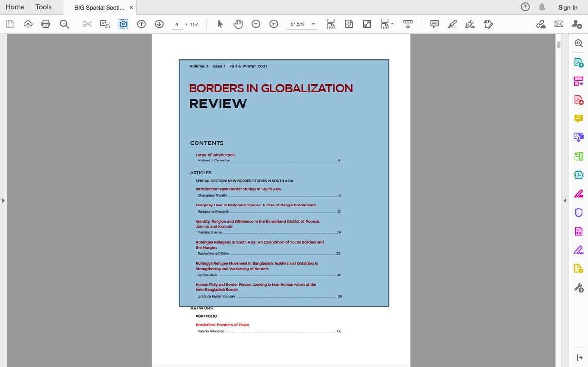 dhananjayjnu's tweet photo. Great satisfaction, an academic project finally takes the shape of publication. Sharing a special section, 'New Border Studies in South Asia' of #BIGReview @BIG_UVic this section has 5 articles by the recipients of the SAU-BIG Border Studies scholarship
https://t.co/z68bCEMOxN https://t.co/CoFT0V6TWA