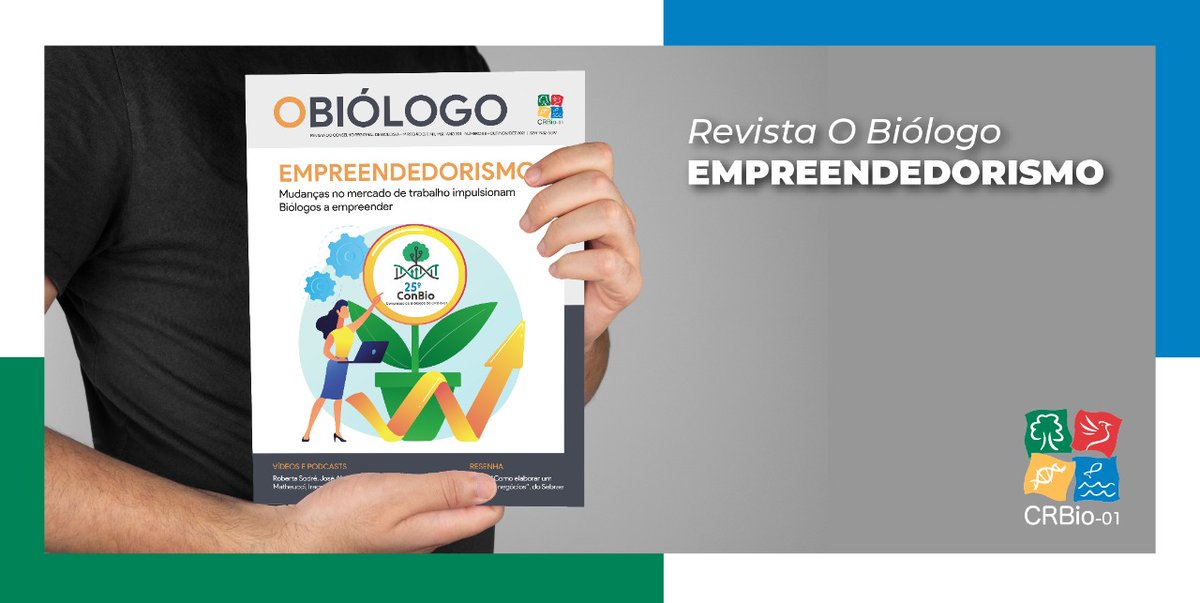 CRBio01's tweet photo. A nova edição da revista O Biólogo, do #CRBio01, discute as transformações no mercado de trabalho para Biólogos e Biólogas, no qual há crescentes oportunidades para os profissionais dispostos a empreender. 💡
Acesse a edição no link: https://t.co/IYhEbT5M9Y https://t.co/vO4x6iR7Ul
