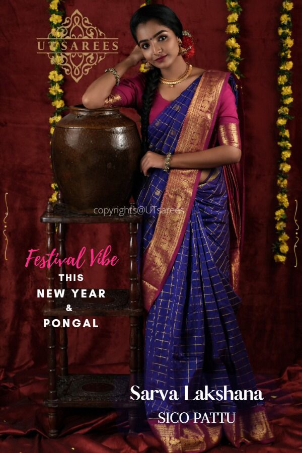 kavya_stylein's tweet image. *Sarva Lakshna - SICO PATTU* 
'Annapakshi'  - The checker body adorned with Annapakshi border will make a style statement Wow - This collection is traditional in appeal with super color combination with rich contrast pallu,saree has the contrast blouse.🥳 @ 1399/-
#2ktrends