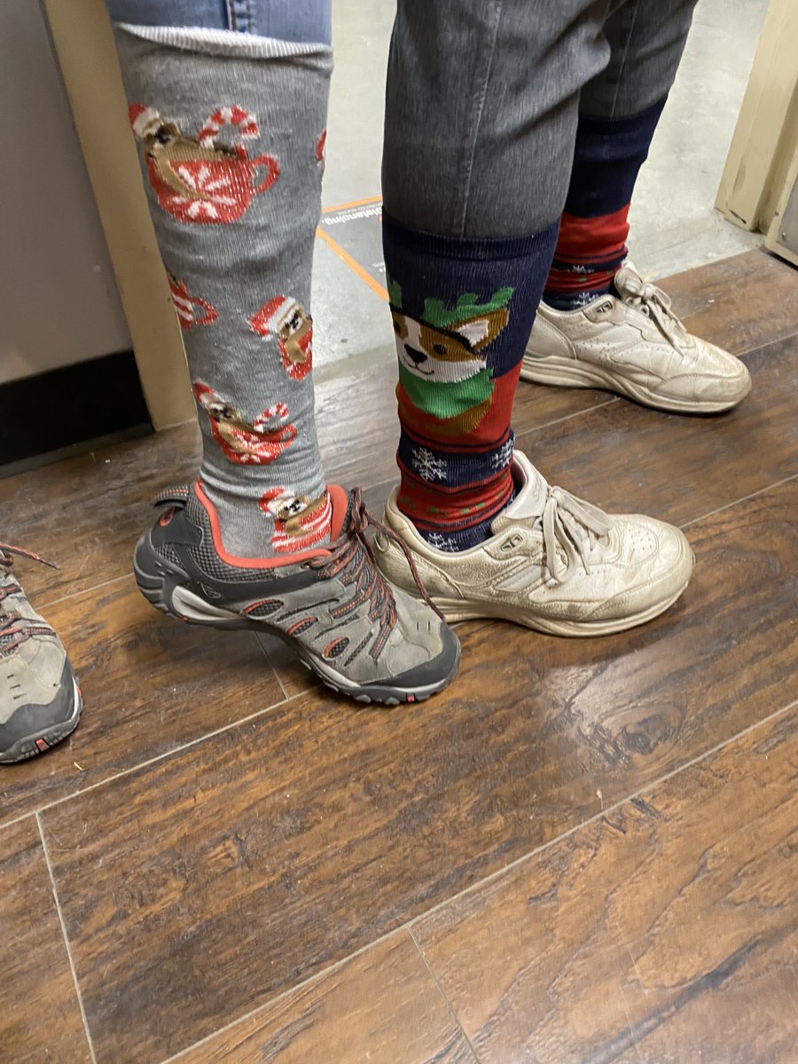 Deck the halls! <a href="/ladybeav82/">Sarah Beaver</a> <a href="/Jhovany51731272/">Jhovany Diaz</a> <a href="/WinderHomeDepot/">WinderHomeDepot</a> Christmas shirt day and Christmas sock day