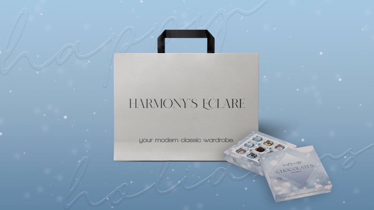 ⠀⠀⠀⠀⠀

               HARMONY's ECLARE.
       your modern classic wardrobe. 

⠀⠀⠀  a festive gift . . . . .
          FROM: WAHA kidlat
          TO: <a href="/PPG/">PPG</a>, <a href="/tropaviation/">✈︎ THE BASE、TPAVN。</a>, gdm 2 ng birthday ni ate Louise