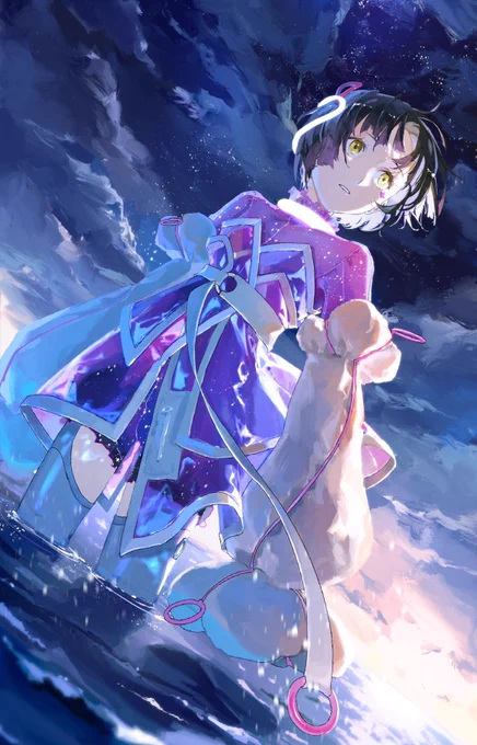 #2021年自分が選ぶ今年の4枚 
アニメばっかり描いてたのでイラストが少ないけど、厚塗りのぽいの何枚か描いてた! 