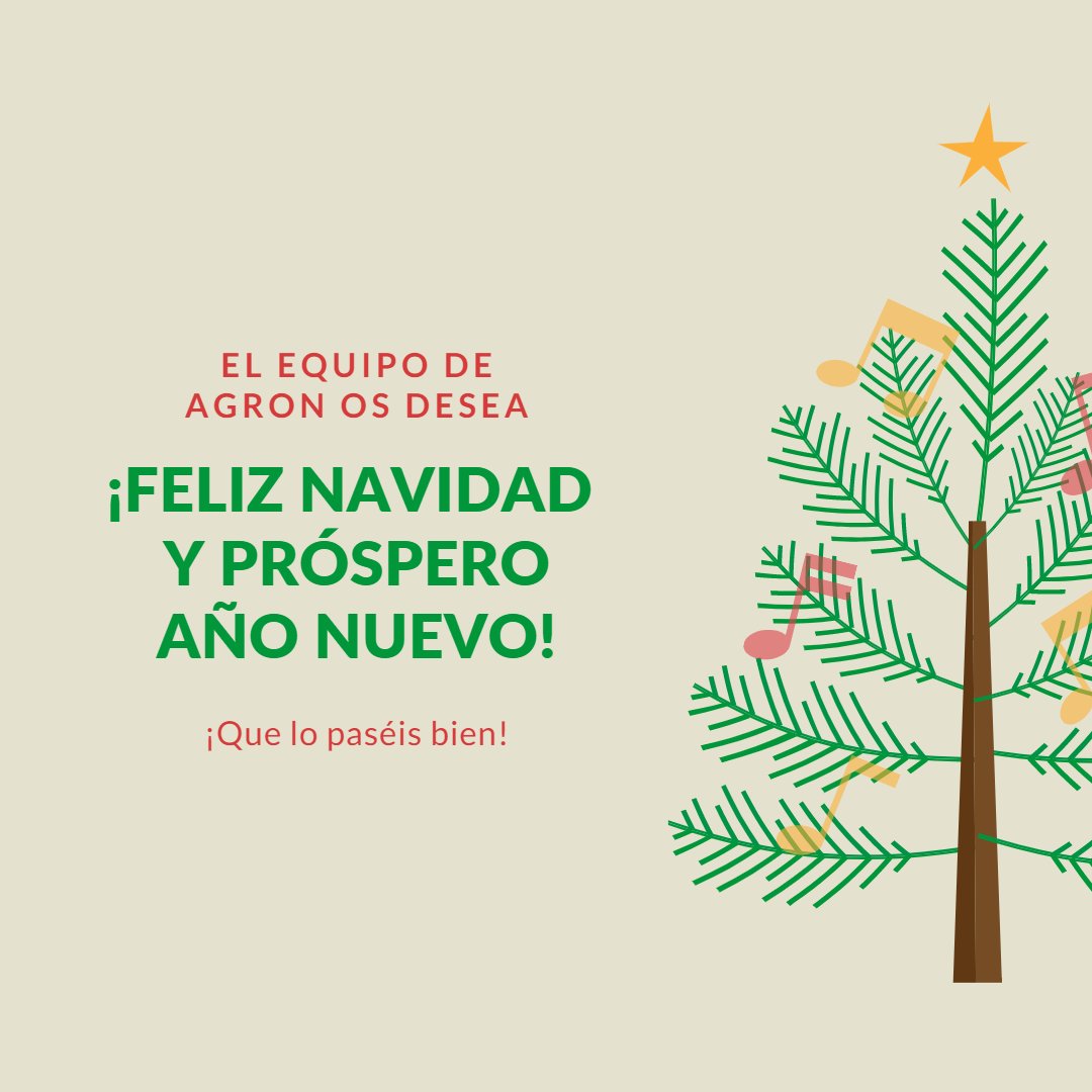 ¡Las fiestas ya están aquí! 😮 🥳 ¡Desde AGRON os deseamos una feliz navidad y un próspero año nuevo!🎄

#AGRON #Navidad #felicesfiestas #feliz2022 #Proyectos  #Emprendedores