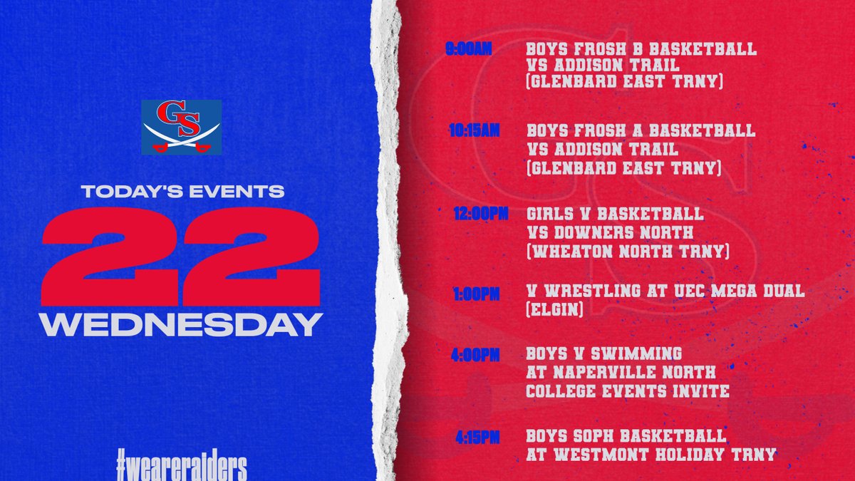 Raider Athletic Events for Wednesday, December 22 https://t.co/qTWmPW6xVH