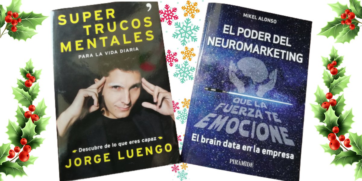 Igonbla's tweet photo. Aquí van dos excelentes propuestas para regalar en #Navidad escritas por dos extraordinarios profesionales y mejores amigos, @jorgeluengo y @MikelAlonso_PhD  #mentalismo #neurociencia #braindata 
CC @PIR_Economia @temasdehoy https://t.co/06NG8B88mI