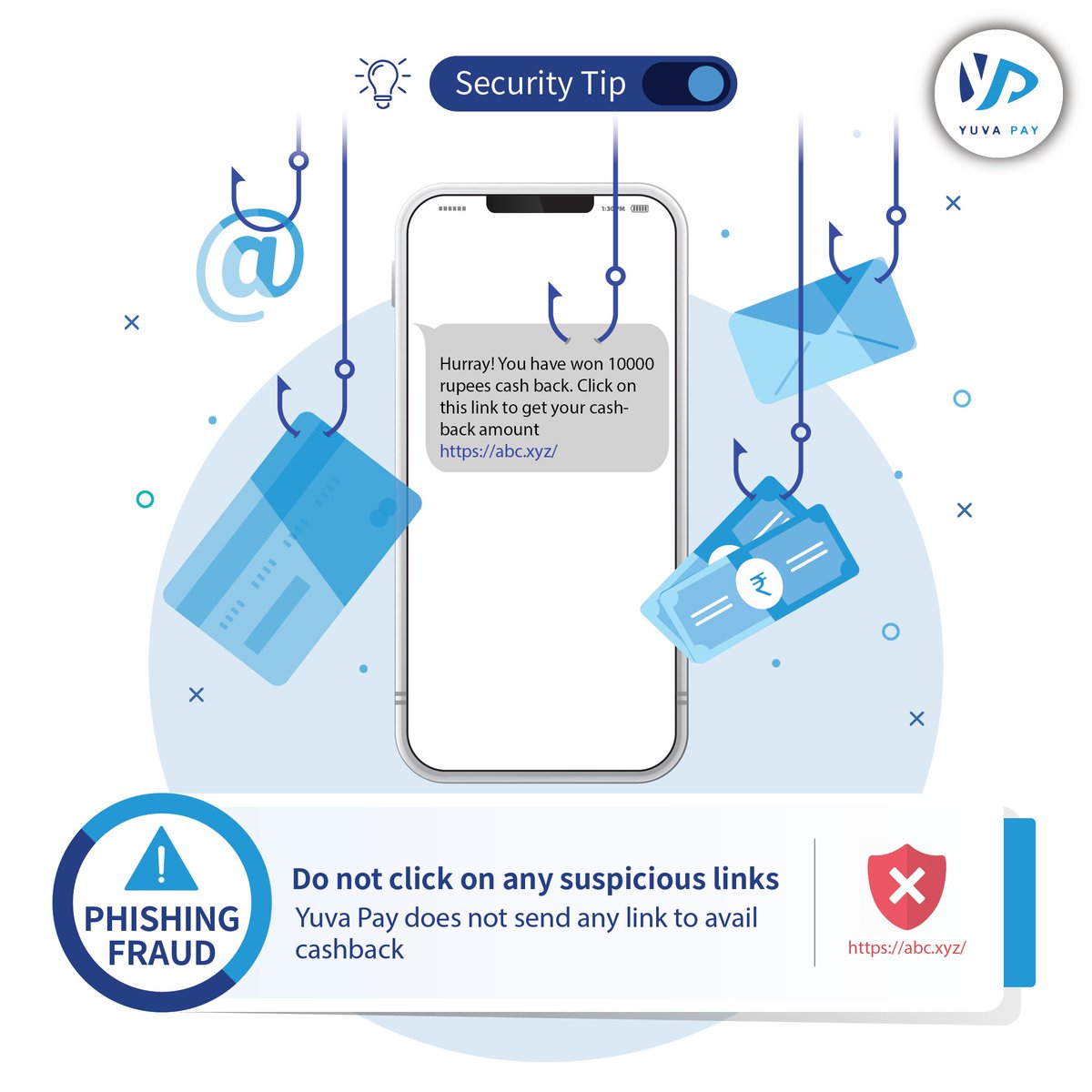 Security Tip to avoid a Phishing attack

#security #tip #phishing #fraud #scams #fraudalert #payiteasy #yuvapay