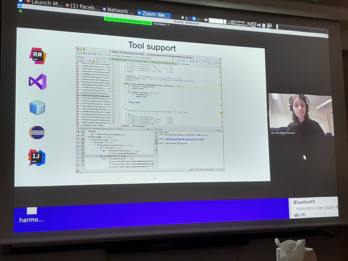 anyahelene's tweet photo. Today's event: @annam_ei presents her PhD thesis on Improving the #Usability of #Refactoring Tools for #Software Change Tasks. At @II_UiB , w/@mdipenta @olgabaysal @mikhail_barash and @gail_murphy https://t.co/nNbDT8b734 https://t.co/EDXEtqQlfG
