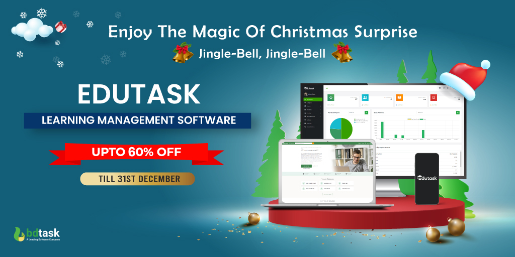 bdtask's tweet photo. ๐ฎThe season of magic is here ๐ฎ
&
Bell Is Ringing!!!
Merry Christmas Is Here With The Biggest Sale Of The Year
Up to 60% Discount on: https://t.co/I5iD8NZFLJ
Till 31st December
Edutask - Learning Management Software
#Edutask #LearningManagementSoftware #ChristmasDeal https://t.co/wJjShXOJSQ