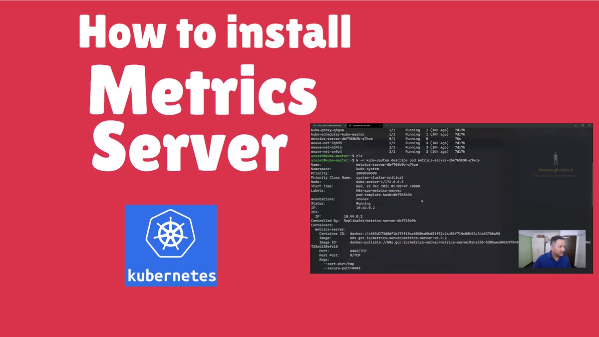 nileshgule's tweet image. [Youtube video] 📽️
Metrics server aggregates the container metrics in a multi-node #kubernetes cluster.

Check this out to know how to install Metrics server
youtu.be/0UDG52REs68

#k8s #metricsserver #cloudnative