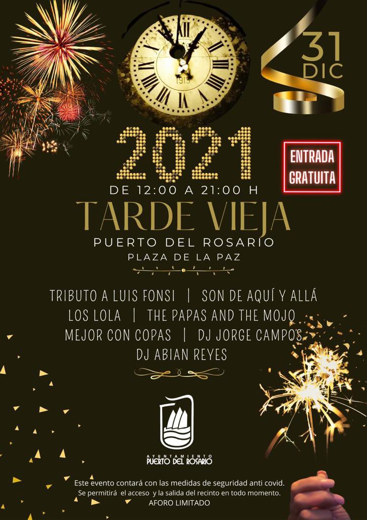 PCiudadanaPto's tweet photo. 🎇 ¿Ya tienes planes para este #FindeAño?👇
Vive una 'Tarde Vieja' inolvidable con la programación que han preparado para despedir el año de forma #segura con todas las medidas de seguridad #anticovid. 

🎆 ¡Te esperamos! 🎆 https://t.co/J2VxKjZCVb