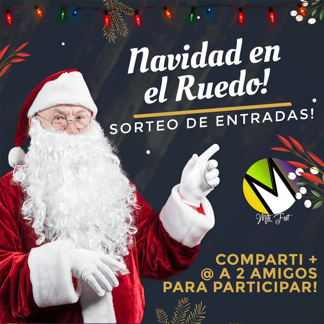 PablitoDJ_'s tweet photo. Gana entradas extras en Twitter 🎟 para la Festejar la #Navidad a lo GRANDE 😎 en la #MitiFest 🎄
🎅 Dale RT
🎅 Etiqueta a tu amigo fiestero 🕺💃🏻
🎅 Últimos 4 de DOC
🍀 Sorteamos el viernes 24/12 a las 18HS 🍀 https://t.co/d7070fMwdf