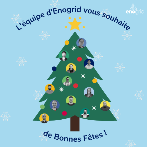 J-3 ❄️🎄🎁
<a href="/enogrid/">Enogrid</a> vous souhaite de très belles fêtes de fin d’année 🎅 et vous donne RDV en 2022 pour de belles surprises ✨
👋 Prenez soin de vous ! 
#autoconsommationcollective #EnR #bonnesfetes