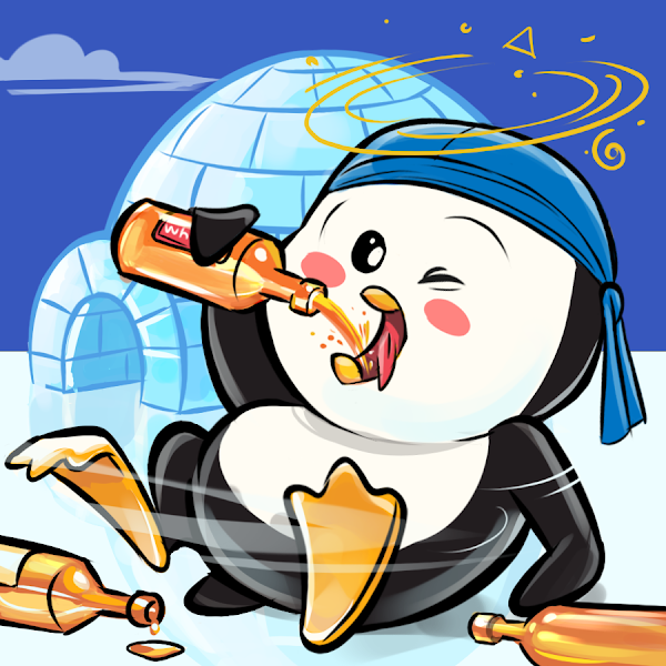 CryptoDrunk #49: Pudgy Penguin

Now for sale 1 eth -> opensea.io/assets/0x495f9…

#PudgyPenguins