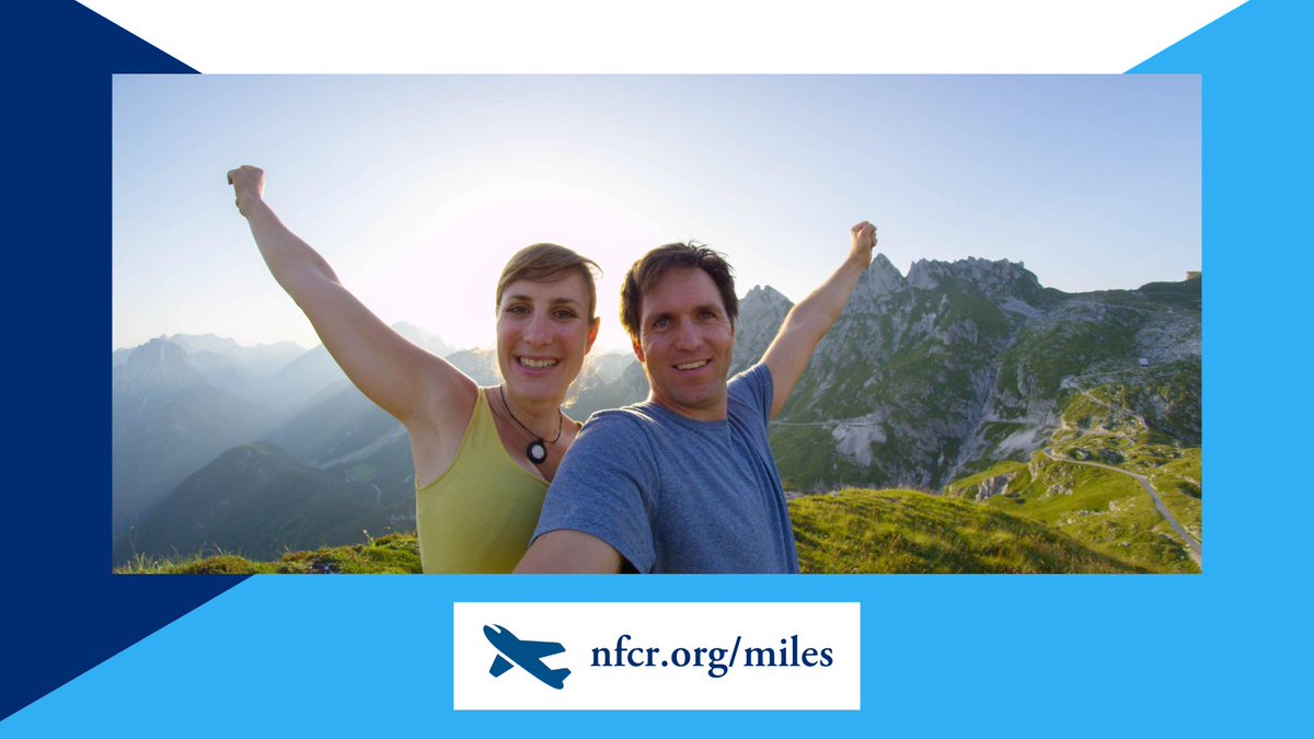 NFCR's tweet photo. Give the gift of travel, of new experiences, or hope. When you donate through #FlytoFindaCure, you do all three. Help accelerate cancer research and receive airline miles in return today. π« https://t.co/DY5WA8W88X #Cancer #Travel #Gifts https://t.co/lRxoo59buI