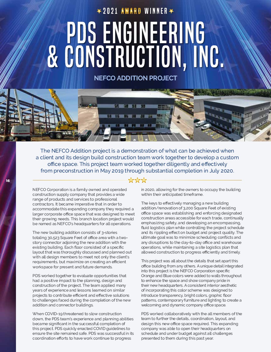 CT_ABC's tweet photo. EIC Winner Wednesday!
We would like to also congratulate @PDSECinc who took home a CT ABC Excellence in Construction Award on October 20th for the @NEFCOcorp Addition Project. Great job Everyone!
#CTABC #EIC #ABCmeritshopproud https://t.co/o6OZQhEcaB