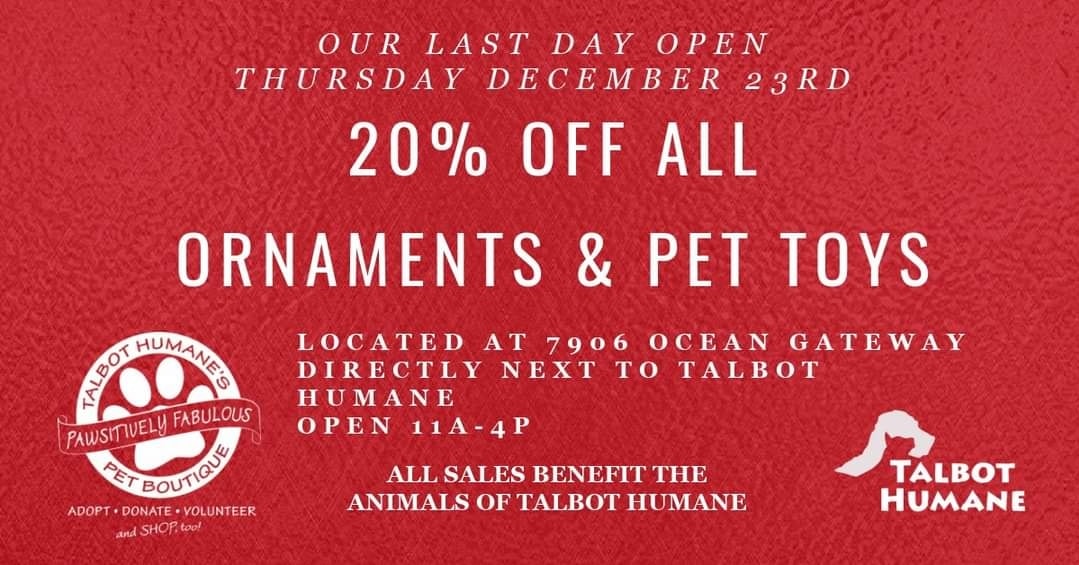 Tomorrow is your last day to shop the PAWSITIVELY Fab Boutique! 11a-4p, lots of items on SALE! #shoplocal #ourhumanecommunity #supportingnonprofits