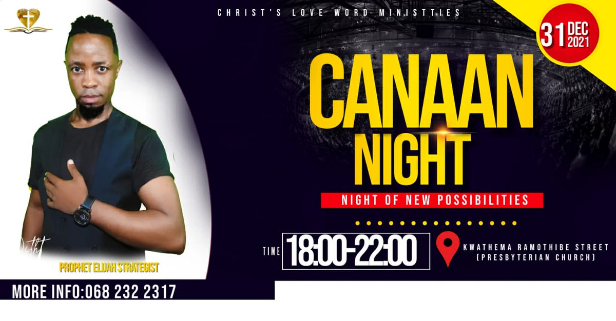 THEO_godcarrier's tweet photo. 😀🔥😀🔥
C A N A A N   N I G H T   2 0 2 1

I'm gearing up for this day because what God is about to do is bigger than what man can comprehend.

A night of new possibilities unleashed by the anointing of the Lord. An anointing makes a man.

I'm positioned to partake!
❤
#CLWDHI https://t.co/VZrAmcxnl5
