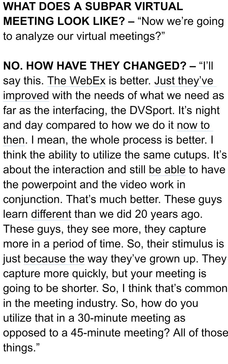 #Cowboys coach Mike McCarthy says @Webex really helped them improve their virtual meetings in 2021.