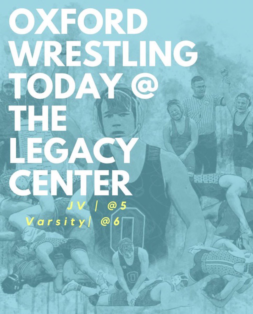 OxfrdWrstlng's tweet photo. TONIGHT we are hosting a special HONOR dual vs John Glenn at Legacy 925! JV matches start @ 5pm with Varsity dual @ 6pm. TIME TO BRING THE TOWN TOGETHER! #Bluebloods https://t.co/3pgi1IWFTZ