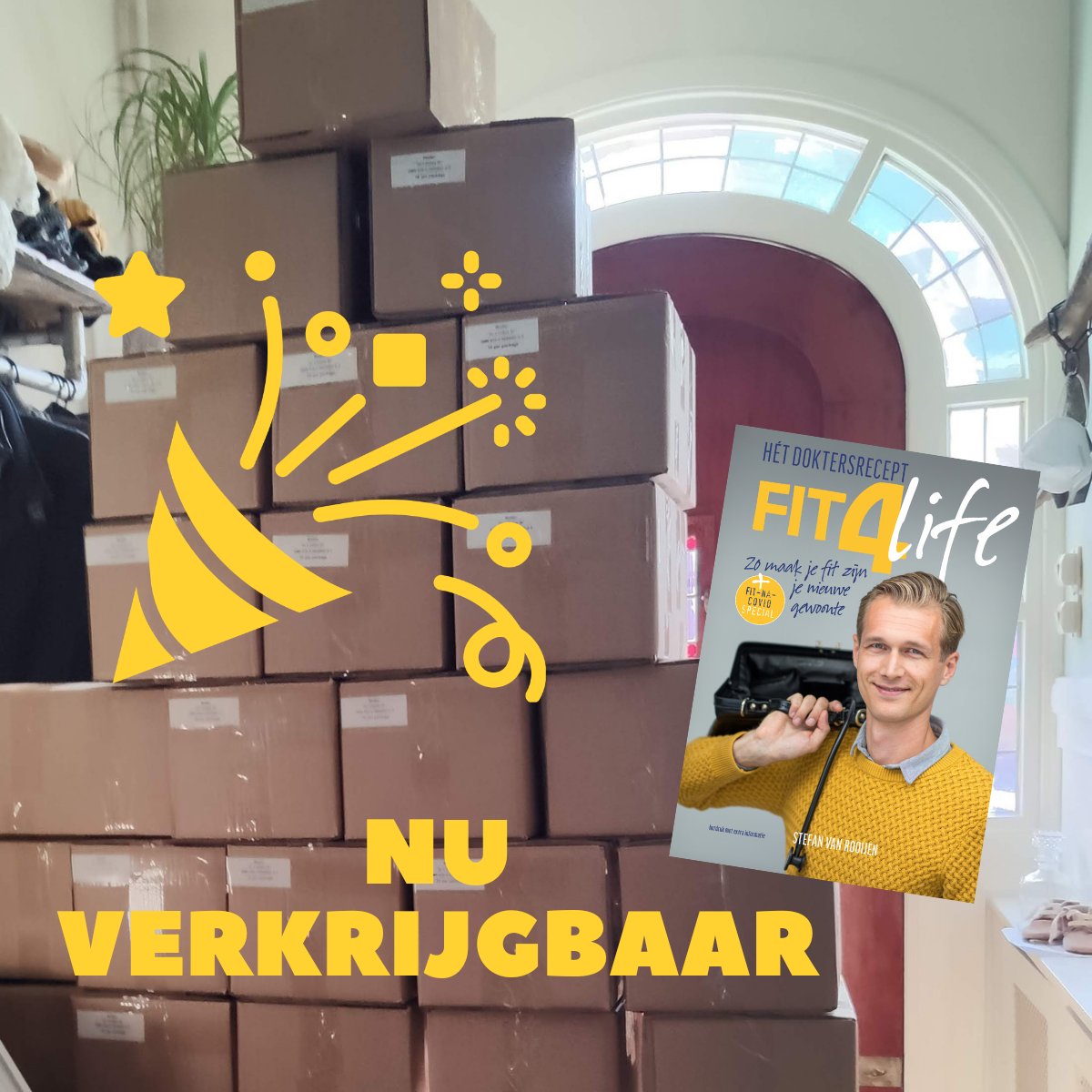 Yes! Daar zijn ze dan! Klaar om nog voor #kerst verstuurd te worden. Online bestellen kan ook! Wie gun jij een portie gezondheid? Alles over #voeding, #beweging, #alcohol, #slaap, #ontspanning, #roken, #motivatie, #coronavirus en meer! Fit4Life.club #fitnacovid