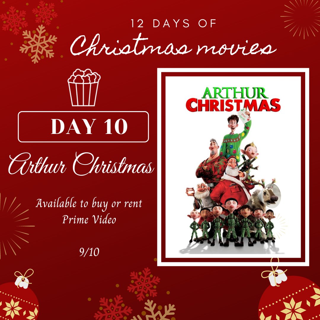 🎄12 Days of Christmas Movies🎅
A bit of festive fun- counting down the days until Christmas with a movie to watch a day. P.s 3 days until Christmas!

Day 10- Arthur Christmas

#christmas #unilife #students #12daysofchristmas #moviecountdown #christmasmovies #xmas