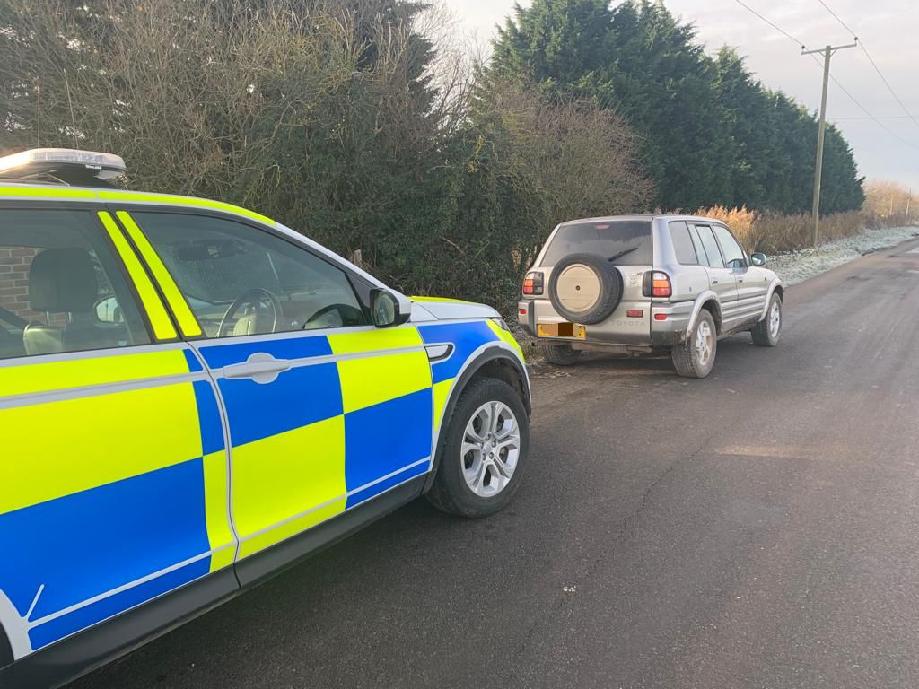 Zero reported poaching incidents today but the award winning Rural Crime Action Team still braved the frost 🥶 and sniffed out 3 cars worth of poachers. 3 cars seized, 5 CPWs, 3 CPNs and 9 dispersals issued. #RCAT #7FOpGalileo #OpGalileo #MerryChristmas #SaferCambs