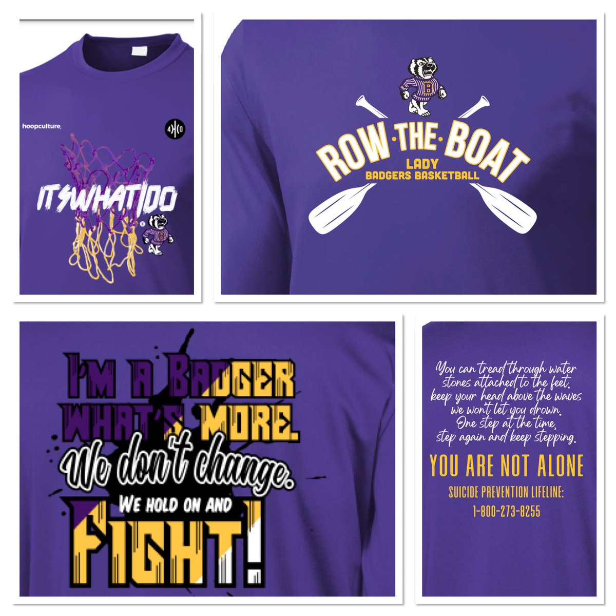 trotnsilly's tweet photo. @BHS_LadyBadgers @CoachDickard @BHSBadgerDen Hope you like the warm up shirts … Thankful for every one of you💝  Keep Grinding 🏀😤💪
Be the change… Hold each other up…Go Badgers🙌 #ItTakesAVillage
#Kyle40 #ItsWhatIDo #RowTheBoat #LetsGooo https://t.co/I5THPFVOLD