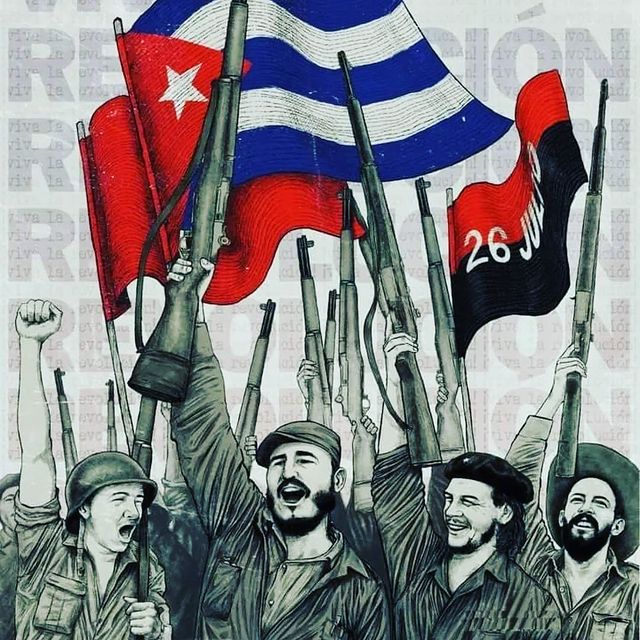 Aleffy23's tweet photo. Os 4 pioneiros da revolução cubana 
#cheguevara #fidelcastro #camilocienfuegos #Raulcastro 🚩🇨🇺✊🏼🪖 https://t.co/QOeDrPhFKp