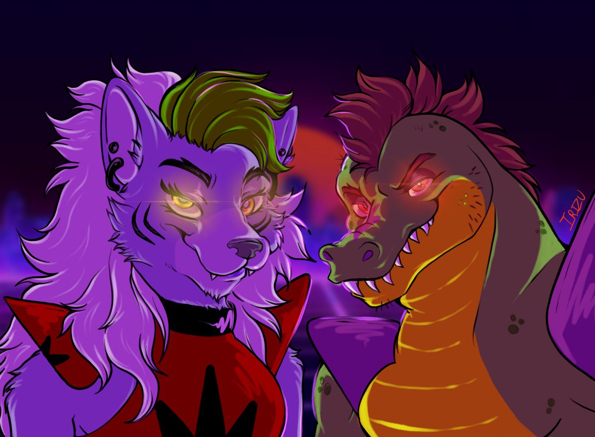 I had to draw em again i just love these fruits sm #fnaf #fnafsecuritybreach #montygator #roxannewolf #securitybreachfanart
