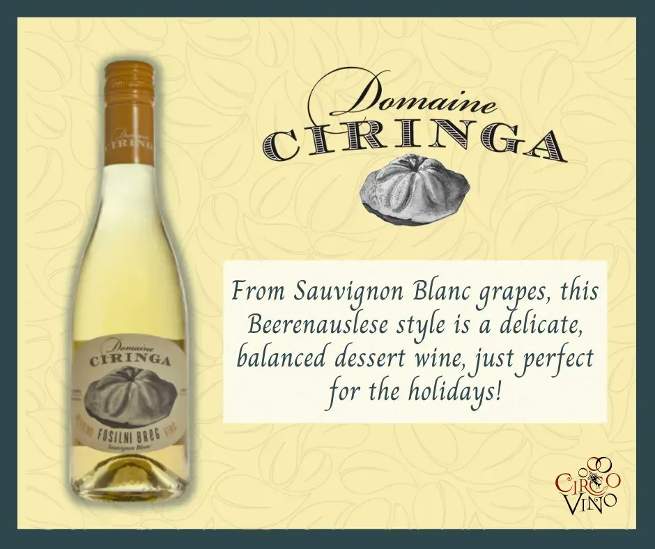 CircoVino's tweet photo. Holiday dessert? Pair it with #DomaineCiringa Sladko Vino, an exquisite wine for your sweet course!
#withthewinecircus #austrianwine #merryxmas #happyholidays #austrianwinemaker #goettweig #winelover #tistheseason #winelife #wineoclock #wineplease https://t.co/N3dU1rvgj8