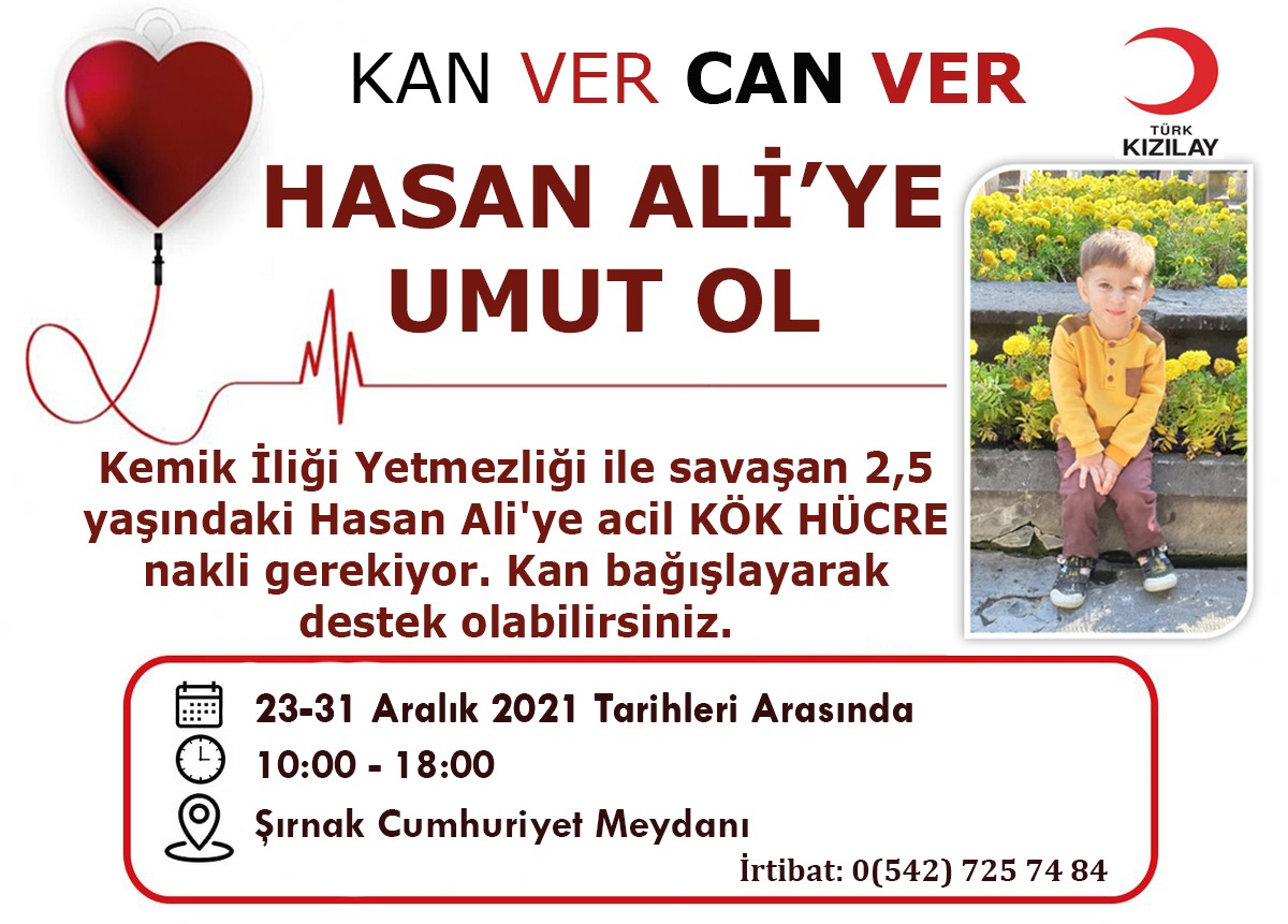 AtakCicek's tweet photo. #HasanAliyeumutol 
Fanconi aplastik anemi hastalığı olan 2.5 yaşinkaki oğlumuz Hasan Ali  acil ilik  nakli olması gerekiyor. Şuana kadar yurt içinde ve yurt dışında uygun bir donör bulunamadı belki o kişi sizsiniz lütfen en yakın Kızılay merkezine gidip kök hücre bağışçısı olun. https://t.co/e1QAJIUXpB