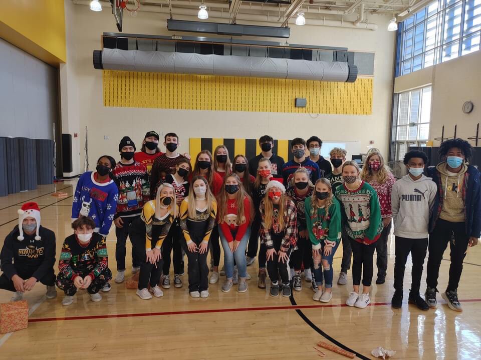 NhsCaptains's tweet photo. The @NhsCaptains were able to celebrate the holidays today with our ugly sweater, elf olympics!! #WeAreNortheast #SoarTogether #HappyHolidays https://t.co/6n9HiNK1h0