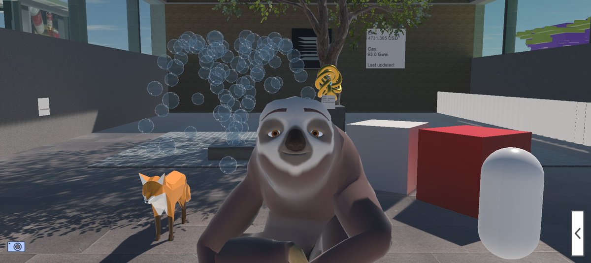SlothtopiaGame's tweet photo. Had to take a seat and just enjoy this dope spot in the metaverse https://t.co/rnwGfkhhk6