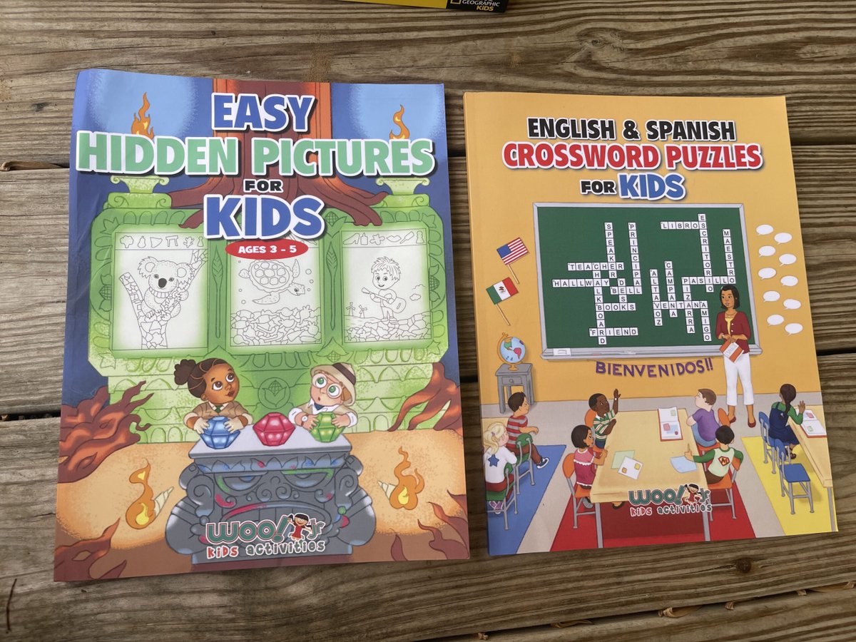MangoPublishing's tweet photo. What are the best gifts for Kids? Find out on @Hobbiesbudget blog featuring Easy Hidden Pictures for Kids Ages 3-5 &amp; English and Spanish Crossword Puzzles for Kids by @WooJrKids!
https://t.co/2dOT44GsxB
#WooJrKids #kidsbooks #coloring #drawing #picturebook #gifts #holidays https://t.co/NK24f0JNJ2