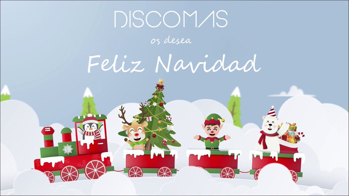 DISCOMAS os desea una Feliz Navidad 🎄🎅y un próspero año 2022 lleno de música 🔊🎚🎧 y baile🕺🕺🎉🎉.