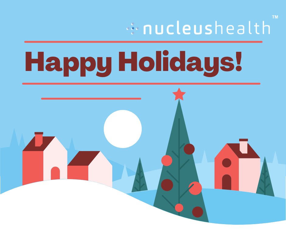 NucleusHealthIO's tweet photo. Happy Holidays! We hope to connect with you all in the New Year! https://t.co/35fBNsSpiC