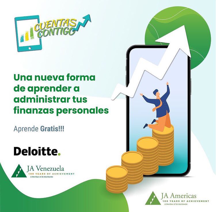 JEV_JA's tweet photo. Ante de finalizar este 2021 en #JAVenezuela y @deloitteve queremos recordarte que aún tienes chance de participar en el programa Cuentas Contigo 2.0 que tiene como finalidad que los jóvenes de 3ero, 4to y 5to de bachillerato. https://t.co/fYEW0ACJ0G