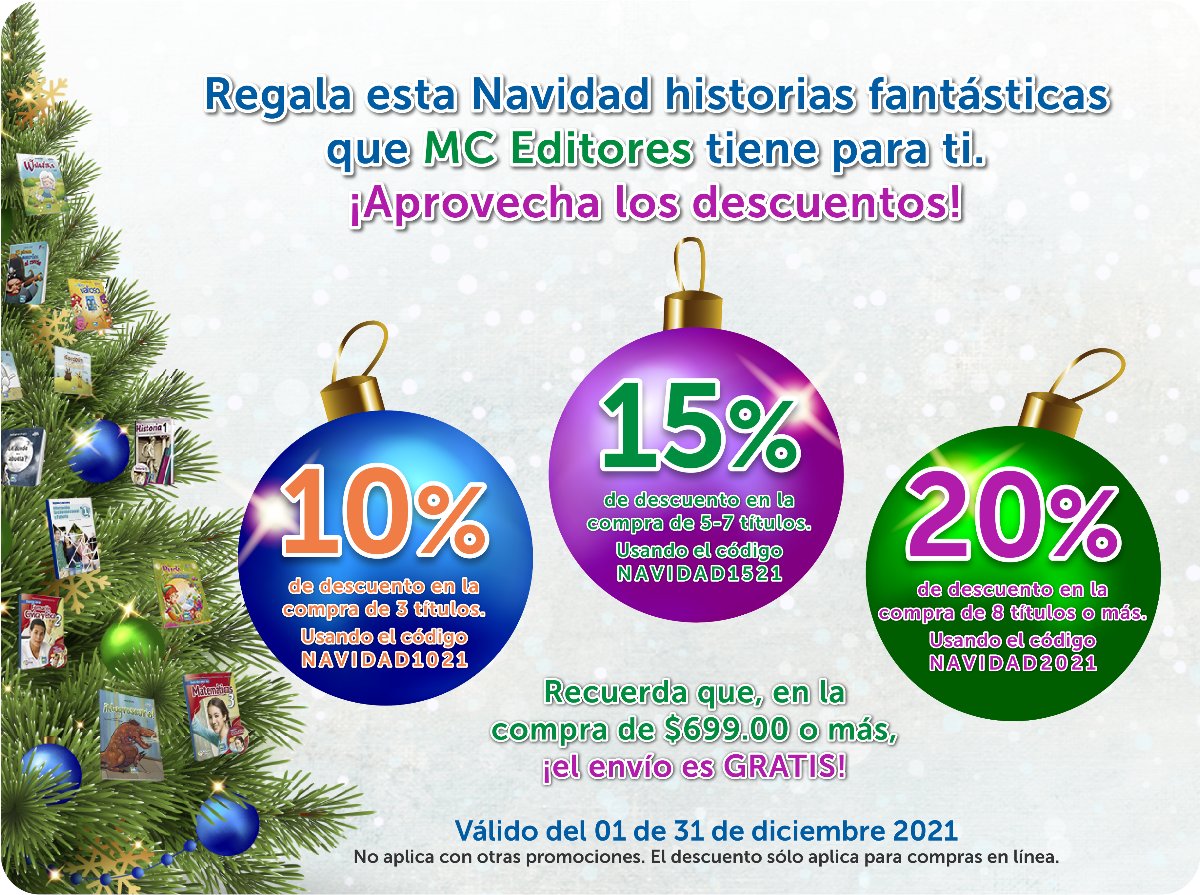 EditoresMC's tweet photo. MC Editores te desea una ¡Feliz Navidad! - https://t.co/CB35430z6L https://t.co/Oktkuh8Qqo