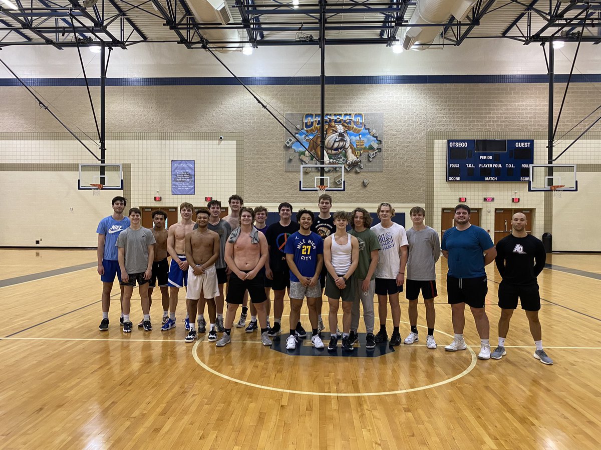 The Otsego <a href="/RealDawgHoops/">Otsego Boys Basketball</a> had a great run this morning. Thanks to all the former players (and a couple college teammates) for coming in to play.