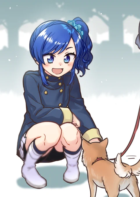 今日のあおいちゃん。とワンちゃん 