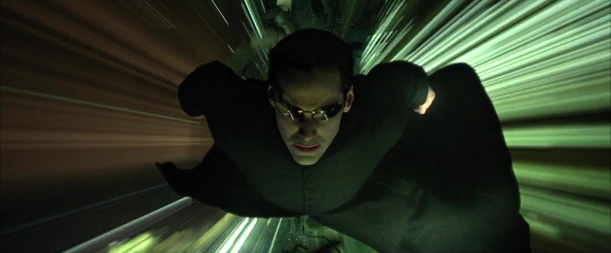 theYokoHiguchi's tweet photo. #TheMatrix Reloaded, while not perfect, is a beautiful looking picture that's years beyond any film of that era on a technical level. What the Wachowskis did visually with this trilogy is nothing short of extraordinary. @TheMatrixMovie had a vision unlike any other. #MatrixDay https://t.co/y8NREsCp5y