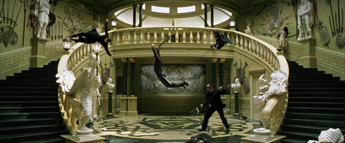 theYokoHiguchi's tweet photo. #TheMatrix Reloaded, while not perfect, is a beautiful looking picture that's years beyond any film of that era on a technical level. What the Wachowskis did visually with this trilogy is nothing short of extraordinary. @TheMatrixMovie had a vision unlike any other. #MatrixDay https://t.co/y8NREsCp5y