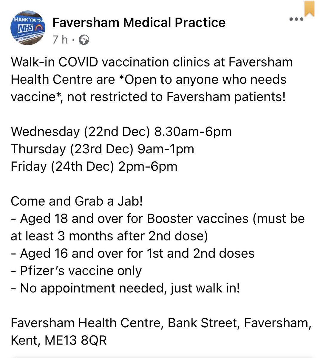 Faversham Medical Practice tweet media