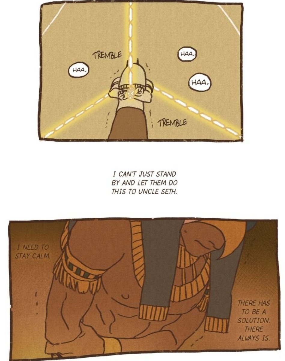 lunariste's tweet photo. It's simultaneously so sad AND funny how worried Seth is about Horus' intentions. For one, he's terrified because of past betrayals, but also, the only thoughts in Horus' brain in these situations are just: "How do I get Uncle to safety?" "Poor Uncle.." and "I love Uncle". 😭 https://t.co/t61WjNsWpe