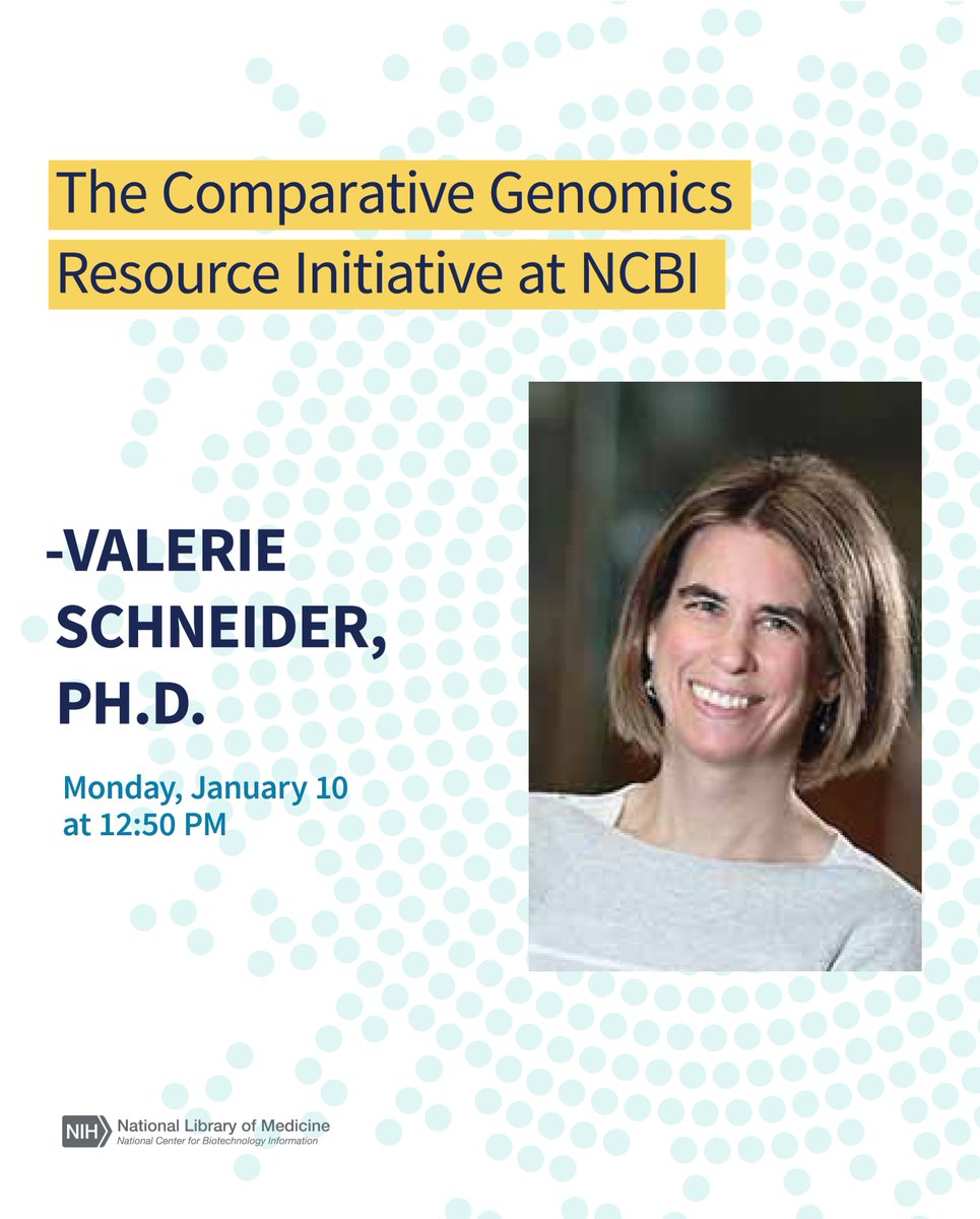 NCBI's tweet photo. “We're excited to be developing a new resource to help researchers in the area of comparative genomics.”

Join us at #PAGXXIX to learn more! #NCBICGR https://t.co/mzux0Elgjr https://t.co/jHMajYylDQ