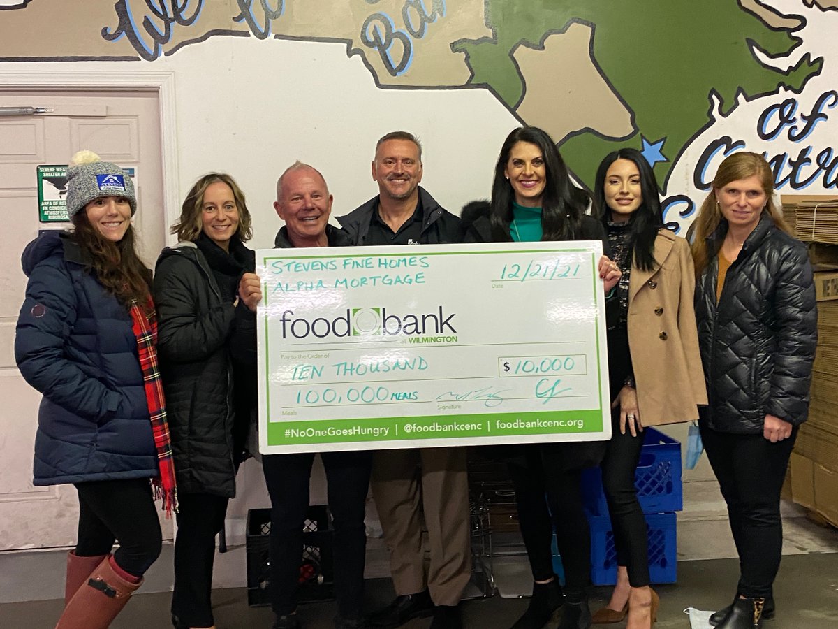 Thank you to <a href="/alphamortgage/">Alpha Mortgage Corp</a> for matching our $5,000 gift to <a href="/FoodBankCENC/">Food Bank of Central & Eastern North Carolina</a> to wrap up our Annual #HolidayFoodDrive!  We are honored and humbled that the results of this special annual tradition will feed more than 100,000 meals to North Carolinians in need. #thankyou #fighthunger