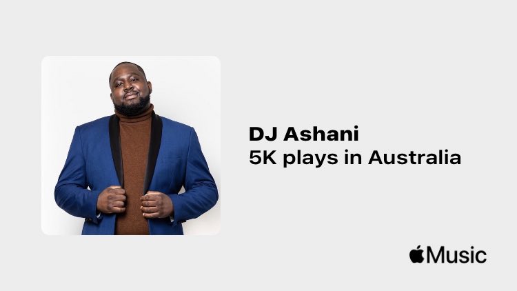 Just passed a new Milestone on <a href="/AppleMusic/">Apple Music</a>. Thanks for listening!
music.lnk.to/auUIan