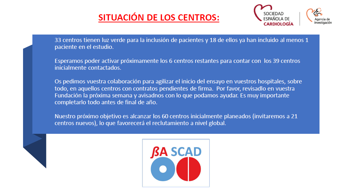 secardiologia's tweet photo. 🆕Consulta las últimas novedades sobre el ensayo clínico BA-SCAD Trial #SCAD #BA_SCAD resumidas en estas 4⃣ imágenes ��.
@teresabastante @maitevelazquezm #DavidDelVal @fer_iver #JavierCuesta #SebastiánAlejandroRomani #JavierPortales @JuanSanchisFor #JuanHoracioAlonsoBriales https://t.co/W7PfGfaXfL